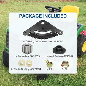 LDMINDA gear installed on a John Deere D-series tractor for smoother steering