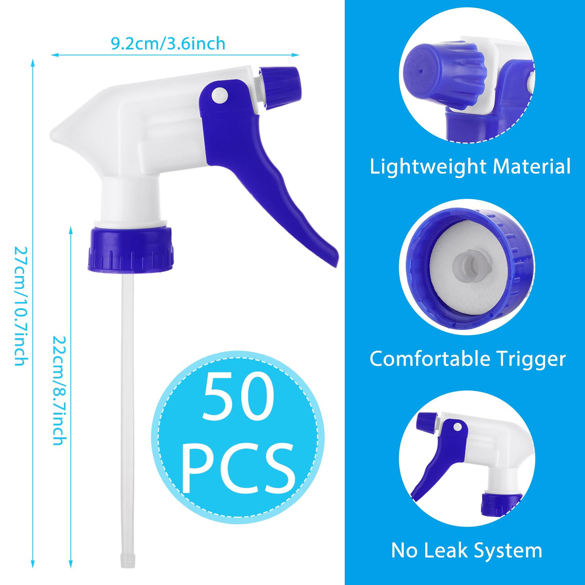 LDXDRU adjustable spray nozzle allows fine mist or steady stream