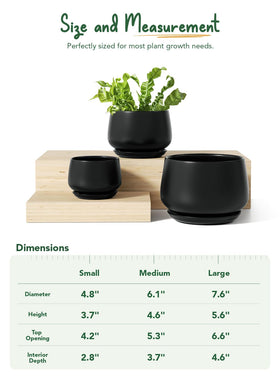 LE TAUCI black planter withstands sun and outdoor use.