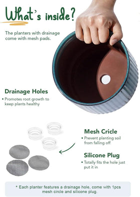 LE TAUCI blue-glazed ceramic pot detail for modern decor