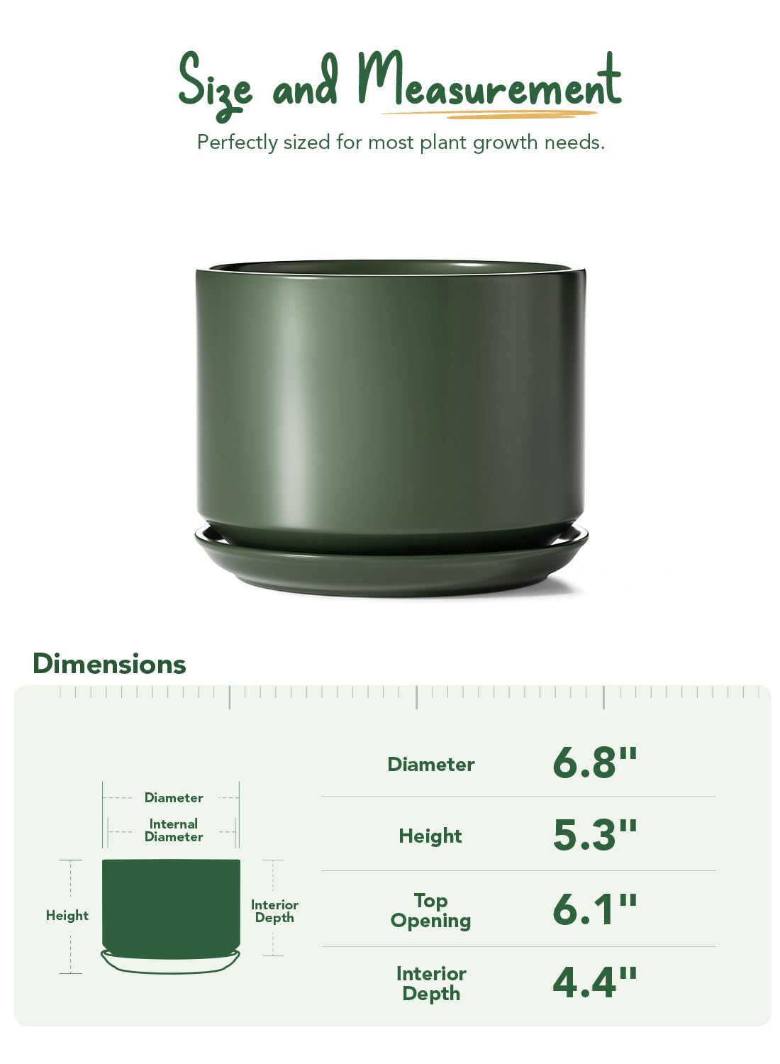 LE TAUCI sturdy ceramic design offers stable indoor placement.