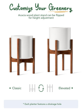 mid-century modern wood stand complements modern interiors