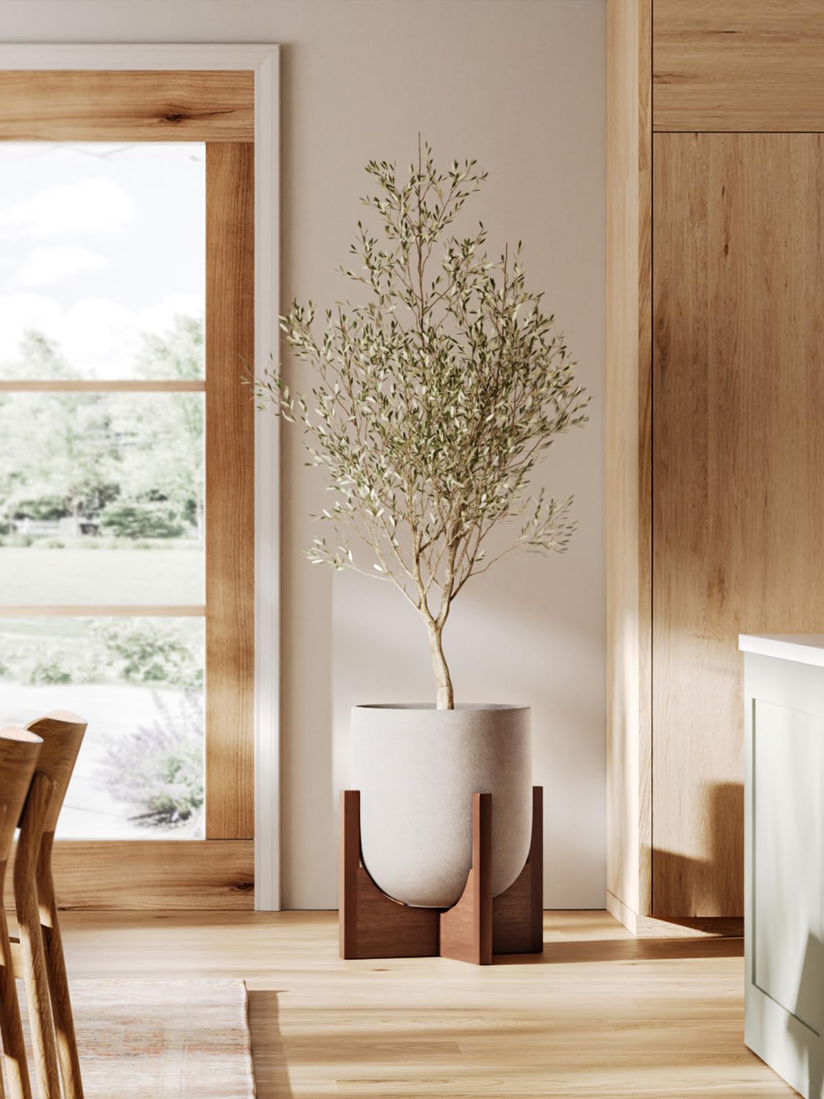 LE TAUCI planter stand showcases mid-century modern design for any room