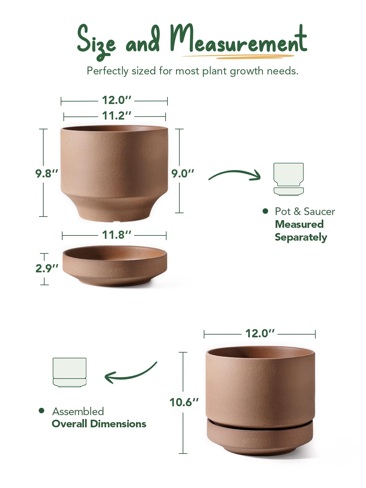 LE TAUCI terracotta ceramic pot with warm color for versatile spaces.