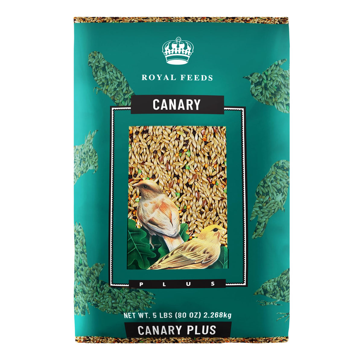 LEACH Canary Plus packaging front with premium seed mix for balanced nutrition