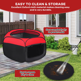 Leadinor Brooder Box ground stake secures outdoor placement.