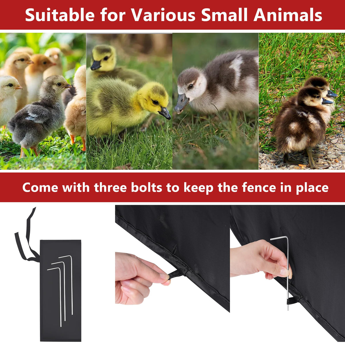 Leadinor Brooder Box storage bag keeps essentials organized.