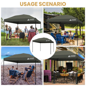 Easy installation canopy top cover by Leader Accessories for straight-leg frames and reliable shade.