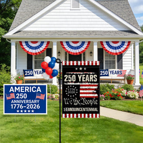 Leadinor 12x18 inch outdoor flag ready for garden displays.