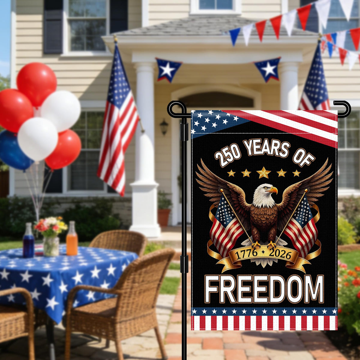 Leadinor 1776-2026 flag design celebrates 250 years.
