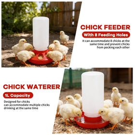 Leadinor mini chick perch assembly shown for easy coop setup.