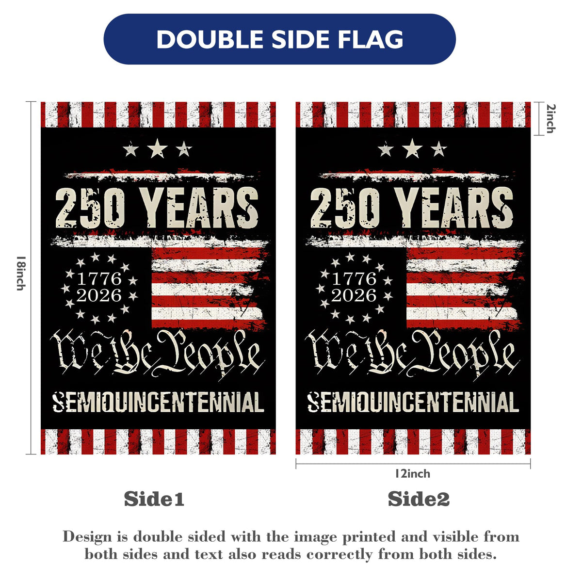 Leadinor patriotic flag featuring eagles and flags boosts curb appeal.