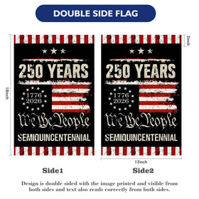Leadinor patriotic flag featuring eagles and flags boosts curb appeal.
