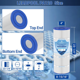 Leadpool C1200 3D pleated media enhances filtration efficiency and debris capture.