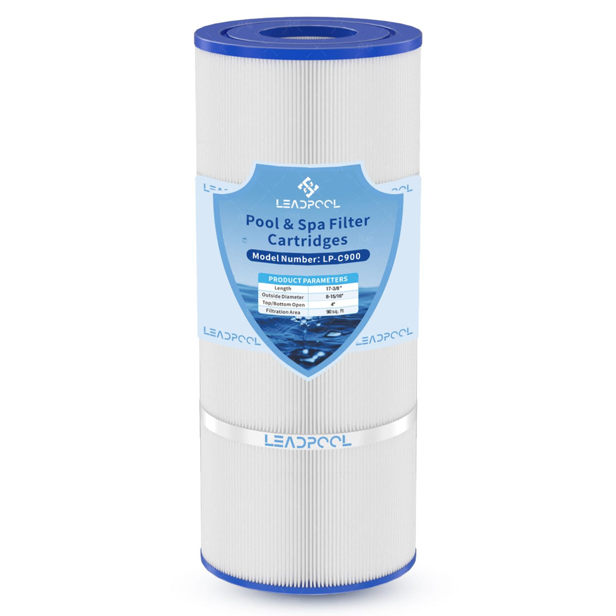 Leadpool C1200 filter cartridge for Hayward compatibility improves pool clarity.