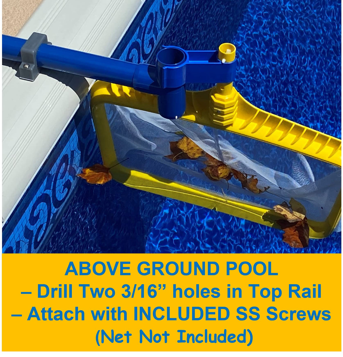 Leaf Bone mounting hardware ensures secure installation on above-ground or in-ground setups.