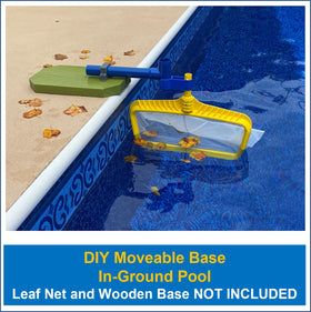 Leaf Bone PVC tube and tee provide adjustable reach for optimal surface skimming.