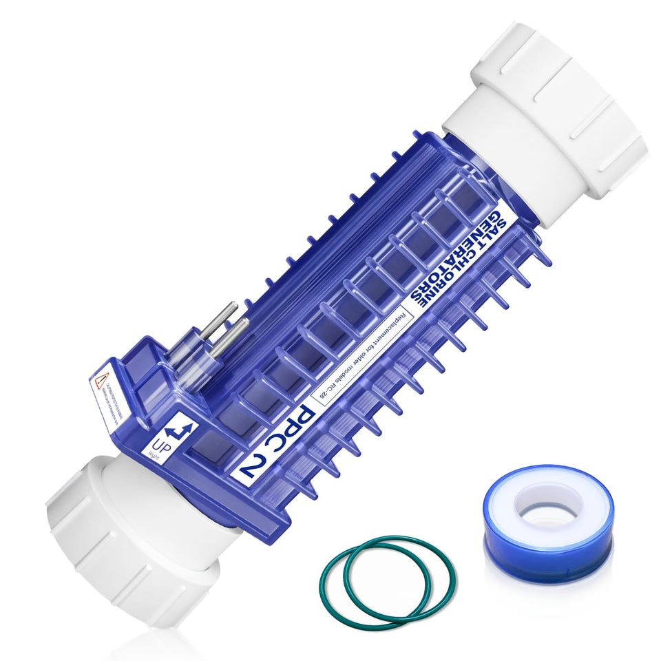 Leafinnerin PPC2 salt cell front view highlighting compact replacement design for easy installation