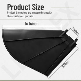 LEAFLEX 604268 discharge deflector for Hustler Raptor 52 inch deck guides clippings