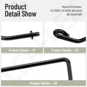 LEAFLEX belt-keeper-rod for Craftsman mowers, smooth integration.