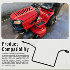 LEAFLEX belt-keeper-rod ensures drive belt guidance on Yard Machines.