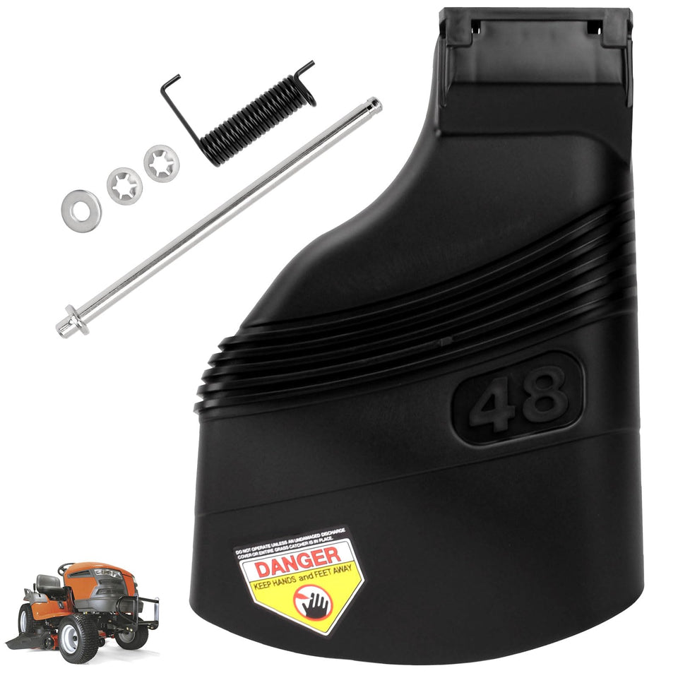 LEAFLEX deflector chute assembly for 48-inch mower deck