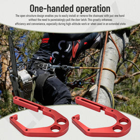 Leaflex firmly fixed sturdy hook reduces drop risk during climbs