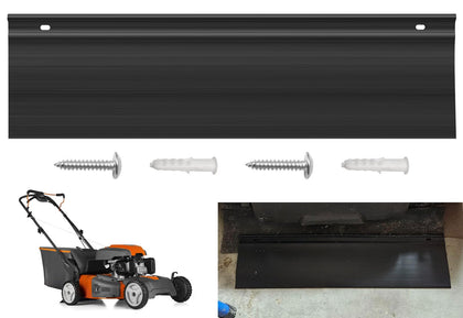 Leaflex rear skirt on Husqvarna mower improves clipping containment