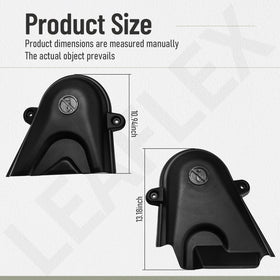 Leaflex Hustler Raptor right pulley cover protects discharge area from debris