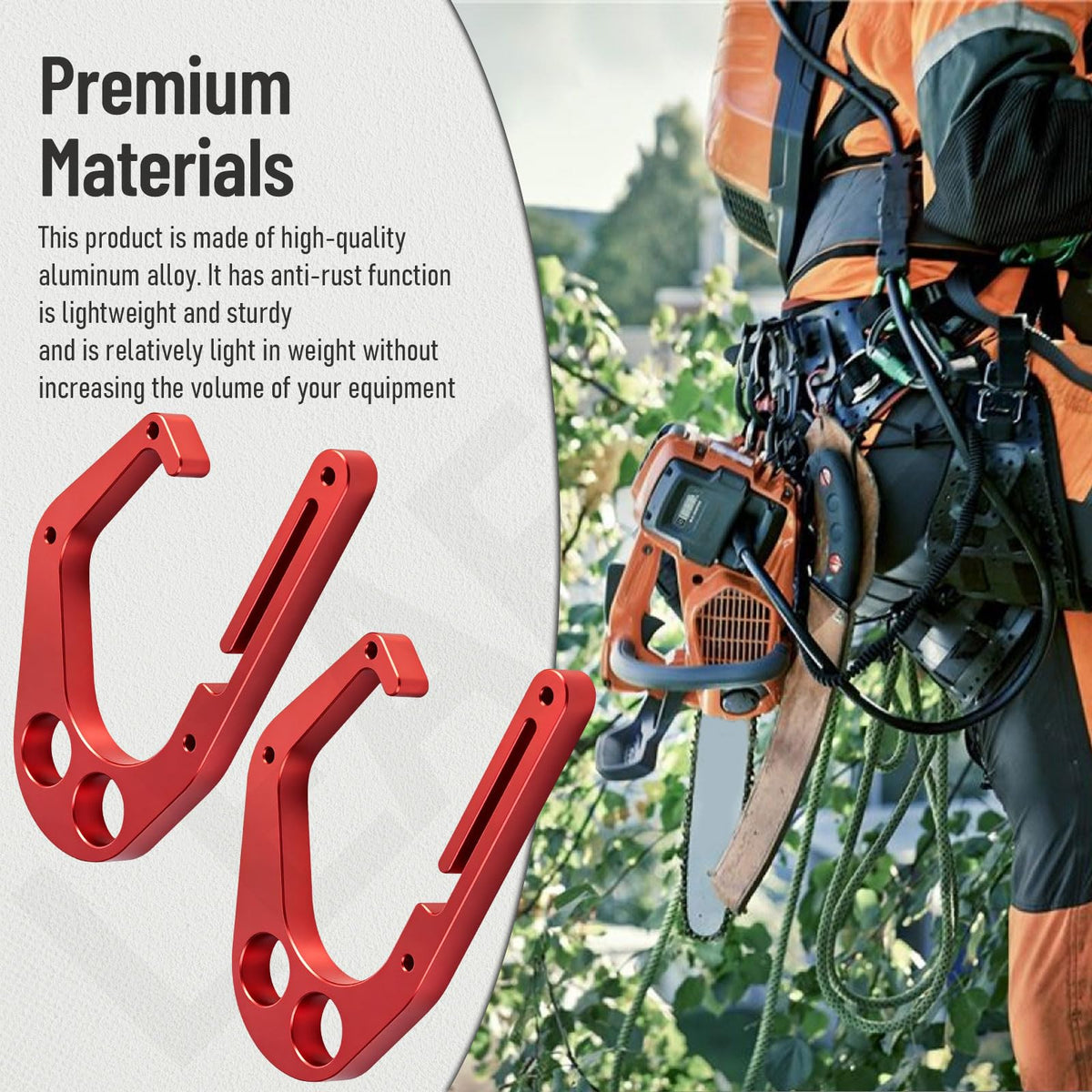Leaflex lightweight rust-resistant aluminum hook blends durability with portability