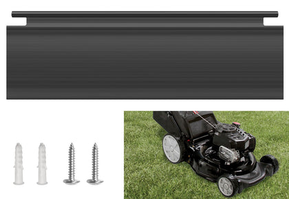 Leaflex trailing shield flap on a Toro 21-inch deck keeps grass away.
