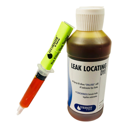 Leakmaster pool dye syringe ensures bright visibility for precise leak testing.