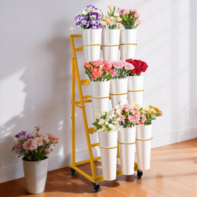 LEALIBAUSS gold finish adds elegant shine for weddings or shop displays.