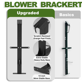 Leanaco blower rack steel construction with rust-resistant coating promises enduring durability.