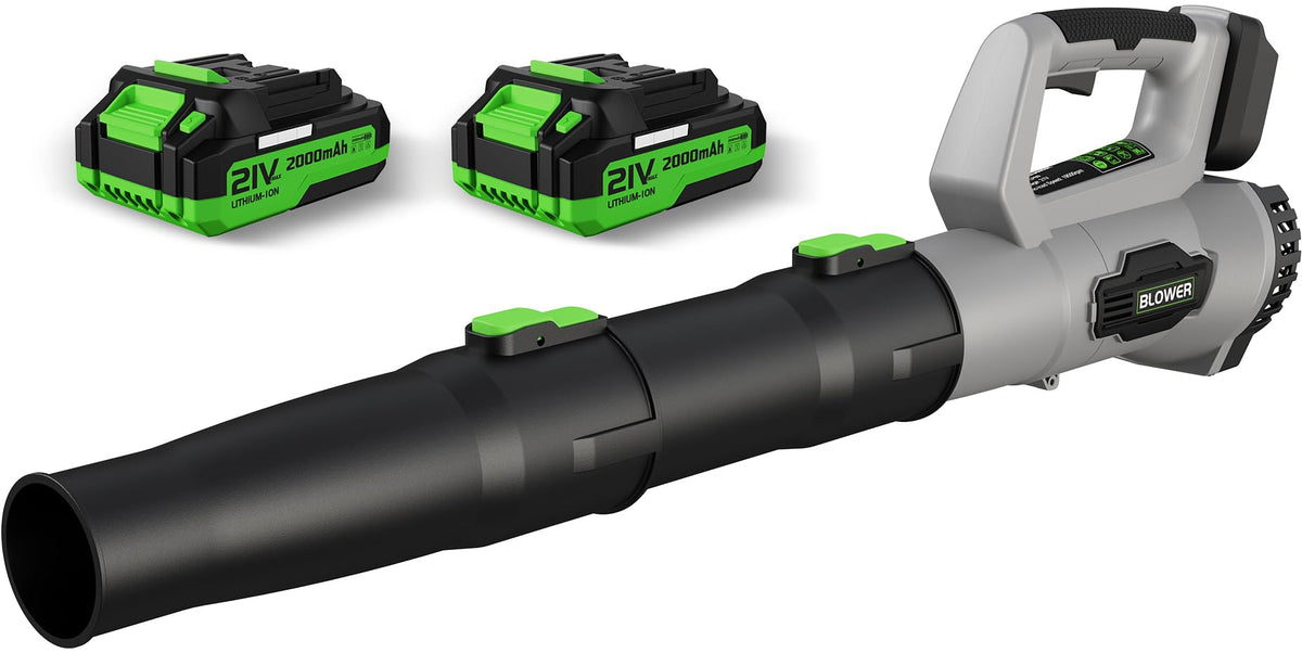 LEAPUL cordless leaf blower with compact design for easy yard cleanup and storage