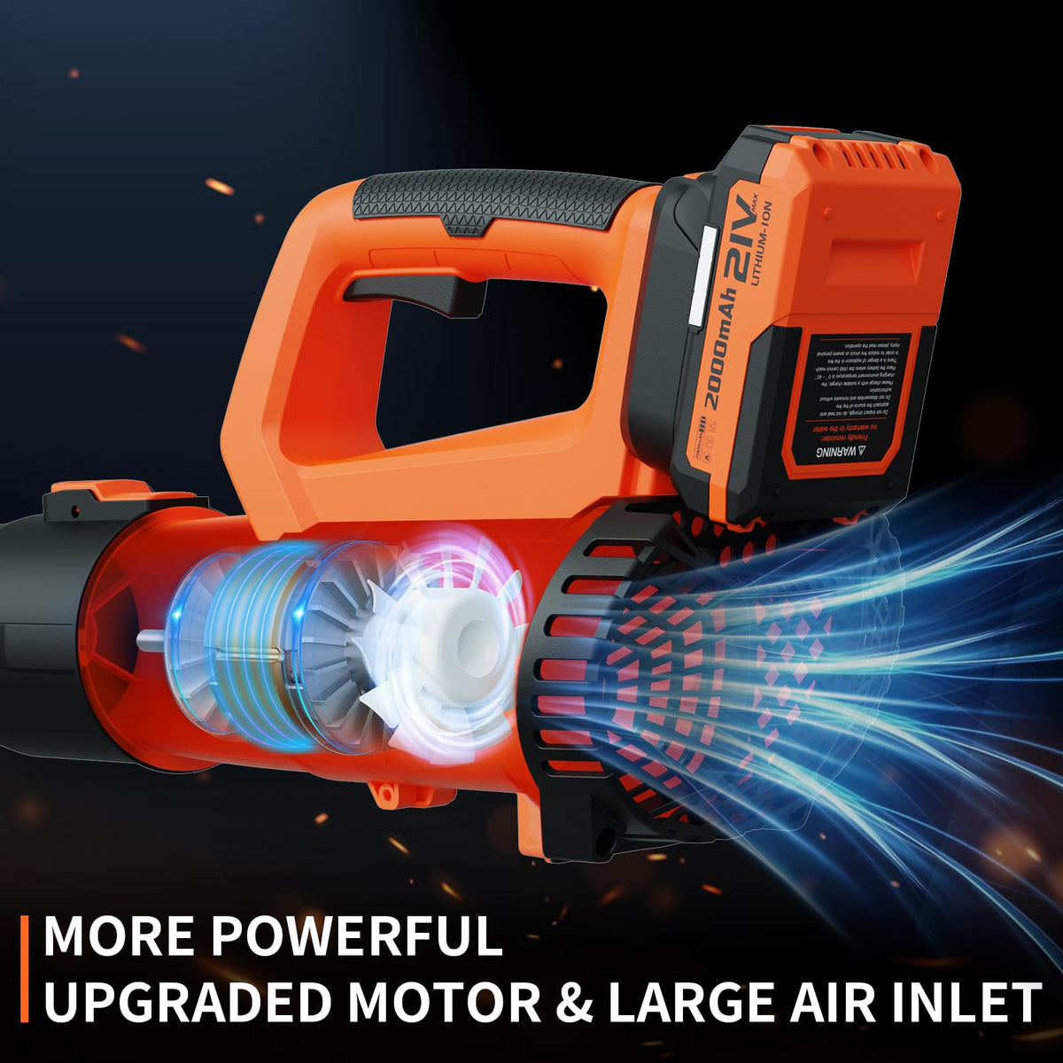 LEAPUL leaf blower with turbo airflow for powerful debris removal.