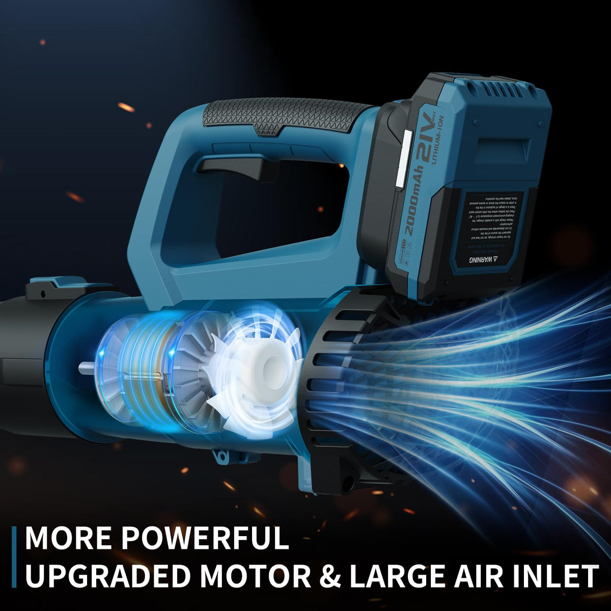 LEAPUL twin batteries powering continuous outdoor cleaning sessions