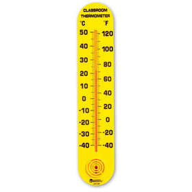 Learning Resources Classroom Thermometer wall-mounted display supports quick temperature checks.