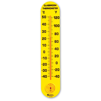 Learning Resources Classroom Thermometer wall-mounted display supports quick temperature checks.