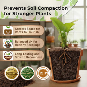 Leaves and Soul resealable bag keeps coco coir fresh after use