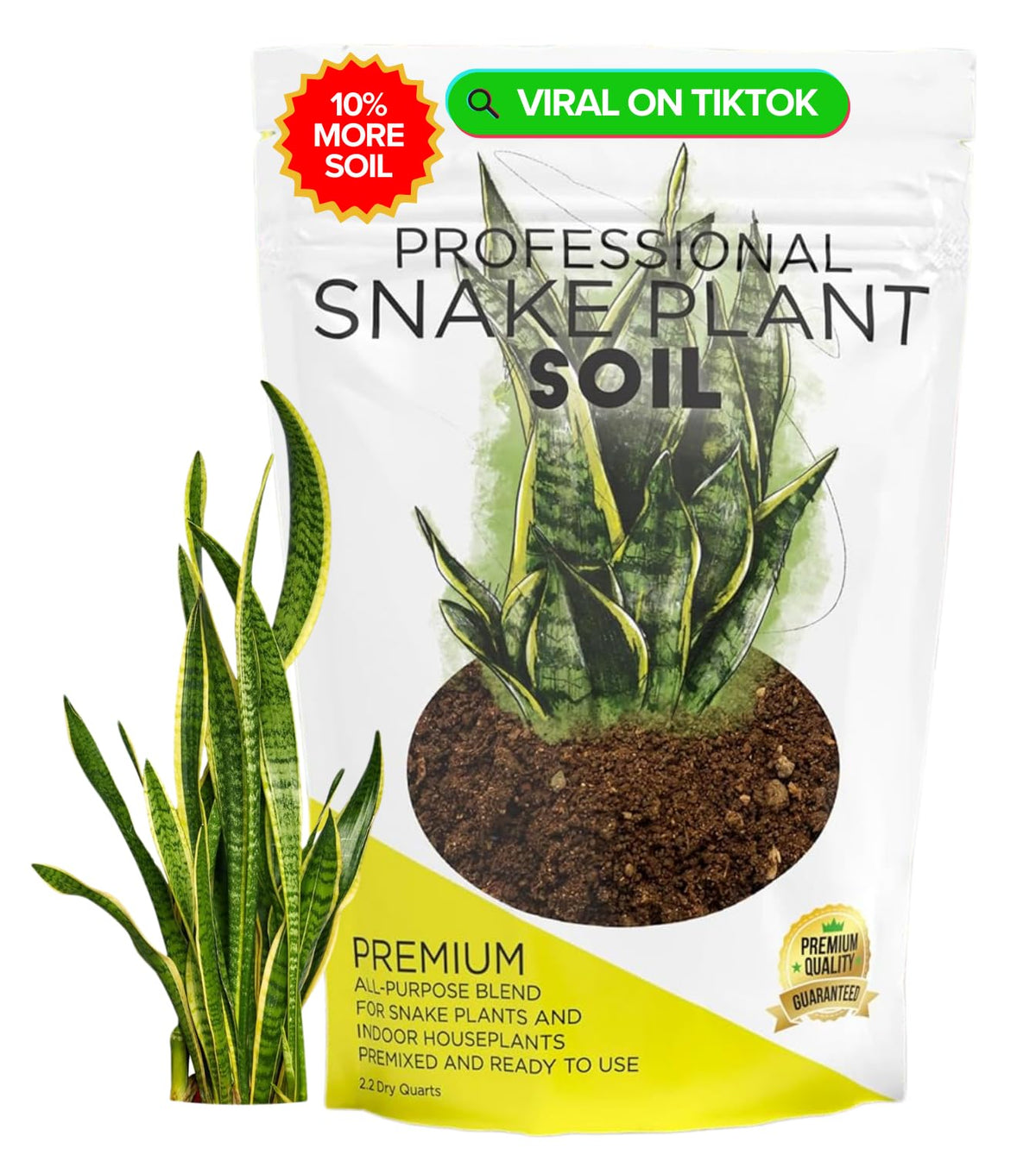 Leaves and Soul snake plant soil bag ready to use for repotting