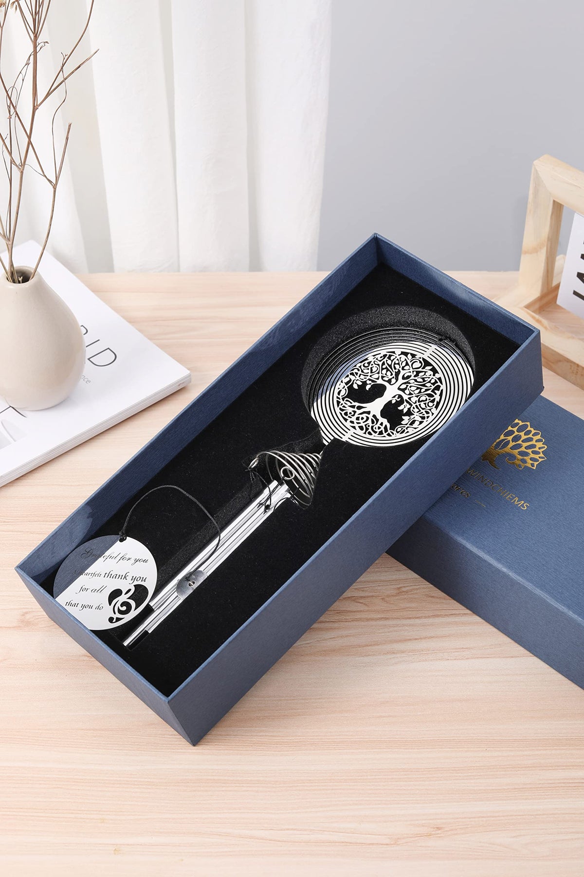 LEAVORES premium gift box with black interior enhances the present