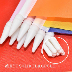 Lebei handheld flags with separate flag and pole design for flexible decorations