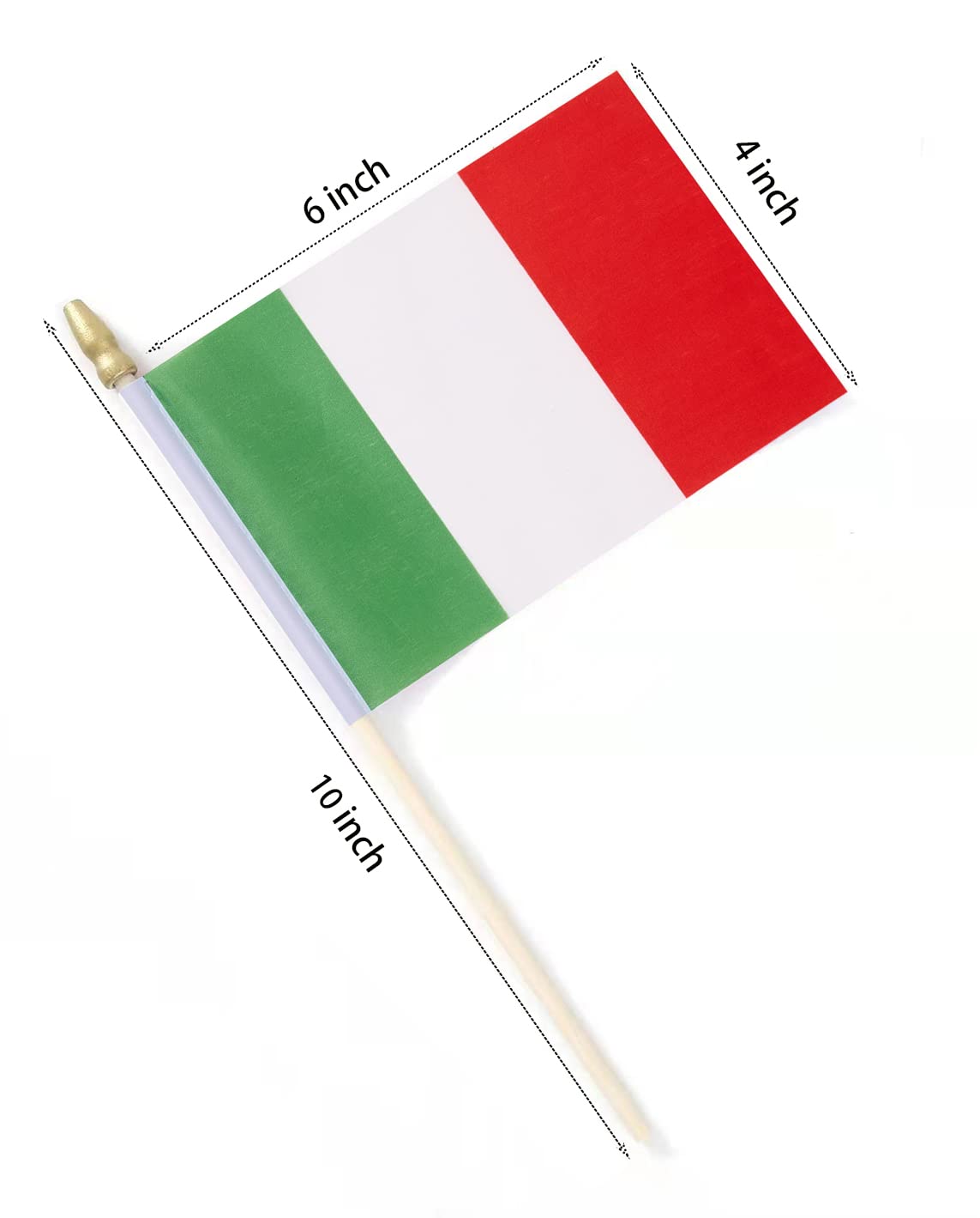 Lebei Italian flag colors close-up show vibrant green, white, and red.