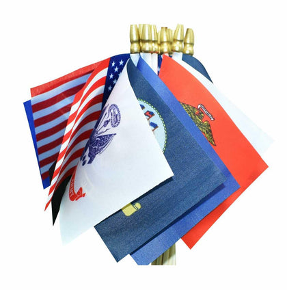 Lebei military flag 4x6 on a wooden stick, vivid colors for display.