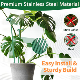 LECAMEBOR rust-resistant core ensures durable indoor garden support