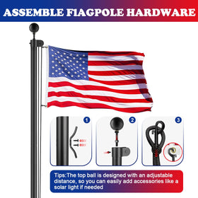 Lechansen 50 ft flag rope offers reliable length for various pole heights