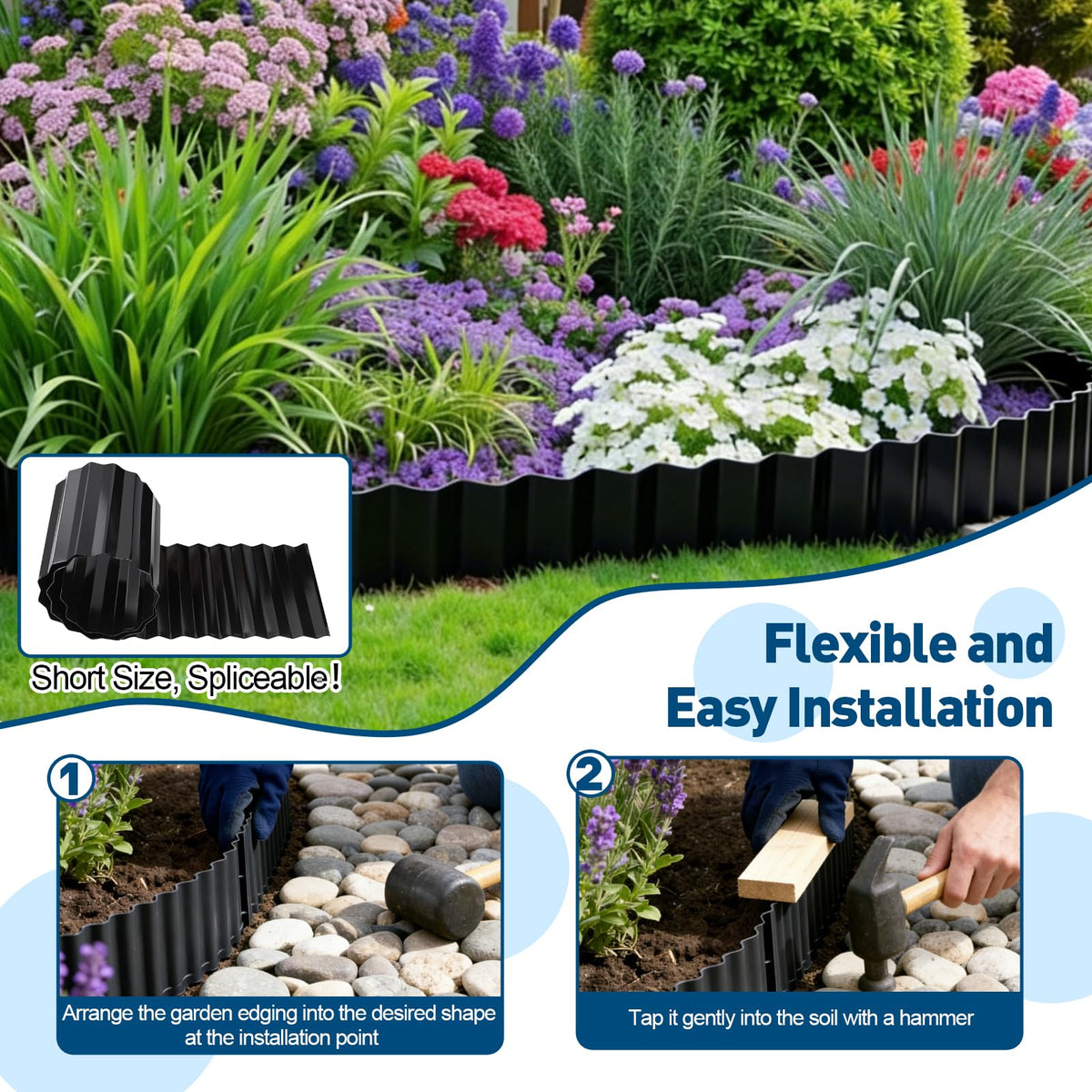LECWELL border edging used to separate beds from play areas for kids or pets