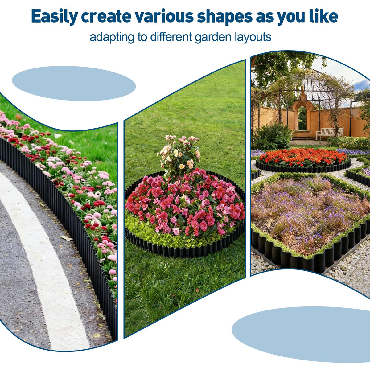 LECWELL versatile outdoor edging suitable for courtyards and balconies