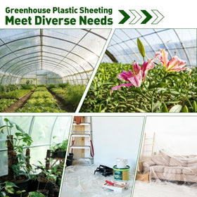 LECWELL multipurpose greenhouse film can cover furniture and protect items.